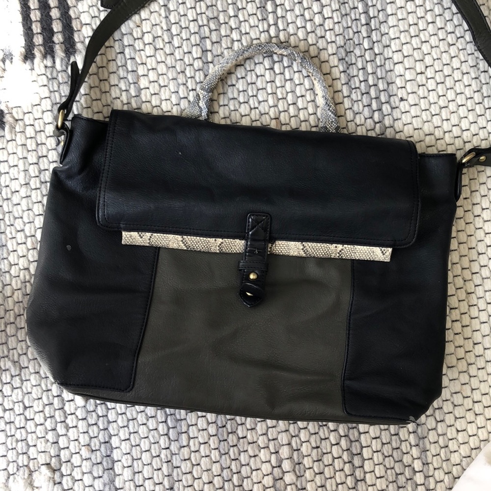 Snakeskin briefcase